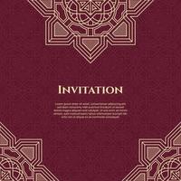 Wedding invitation and announcement card with ornament in arabian style. - Vector. vector