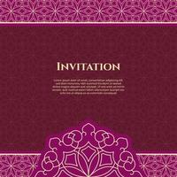 Wedding invitation and announcement card with ornament in arabian style. - Vector. vector