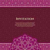 Wedding invitation and announcement card with ornament in arabian style. - Vector. vector