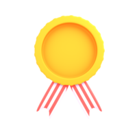 Medaglia d'oro icona 3d