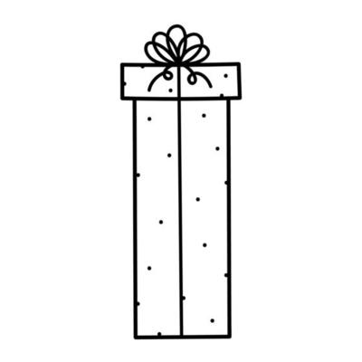 vector drawing in the style of doodle, cute gifts for christmas, birthday,  new year. a symbol of the holiday, boxes with gifts are tied with ribbons.  minimalistic design 9878916 Vector Art at