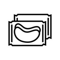 patches package line icon vector illustration