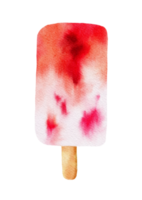 aquarela de sorvete de verão png