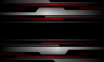 Abstract red grey metal black cyber futuristic technology geometric design modern background vector