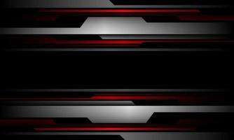 Abstract red grey metal black cyber futuristic technology geometric design modern background vector