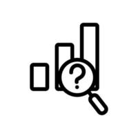 Search for vector icon metrics. Isolated contour symbol illustration