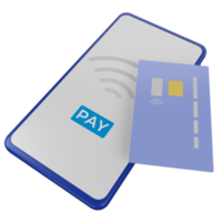 3d mobile phone and atm debit card, payment via nfc png