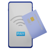 3d mobile phone and atm debit card, payment via nfc png