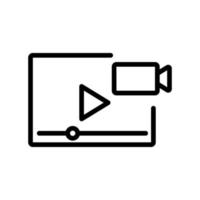 watch video game icon vector outline illustration
