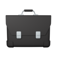 maletín de representación 3d o bolso de oficina aislado útil para el diseño de negocios, empresas y finanzas png