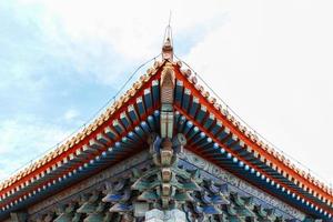 Original stylish old Chinese palace roof photo