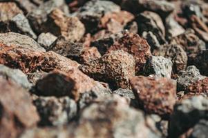 Abstract background texture Small brown stones close-up photo