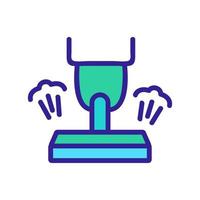 steam brush vacuum cleaner icon vector outline illustration