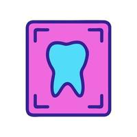 a picture of the tooth icon vector. Isolated contour symbol illustration vector