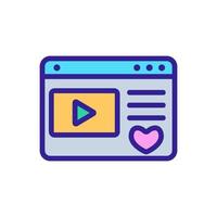 favorite video game folder icon vector outline illustration
