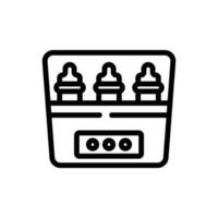 sterilizer electronic equipment icon vector outline illustration