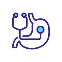 Stomach doctor icon vector. Isolated contour symbol illustration vector