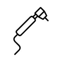 The dentist tool is an icon vector. Isolated contour symbol illustration vector