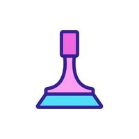 plain squeegee with holder icon vector outline illustration