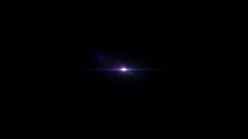 Abstract loop center blue purple optical flare light video