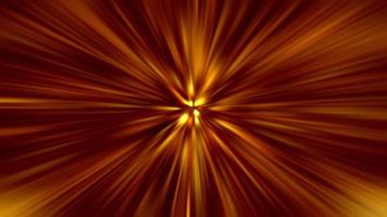 Animation loop of gold orange red radial shine ray video