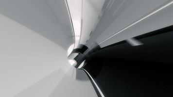 Loop abstract black and white lines tunnel hyperspeed video