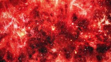 Space nebula travel to red color nebula space video