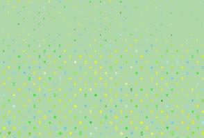 Light blue, yellow vector cover with symbols of gamble.