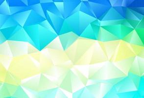 Light Blue, Yellow vector polygon abstract background.