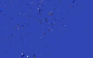 Light BLUE vector cover with small and big stars.