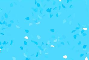 Light BLUE vector template with memphis shapes.