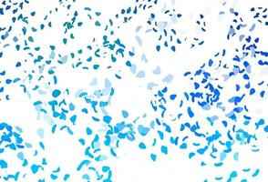 Light blue vector texture with random forms.