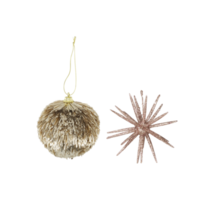 Christmas decorations, Christmas ball, metal, vintage aluminum iron isolated on white background with clipping path png