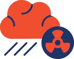 Acid Rain Color Icon vector