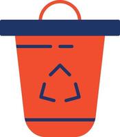 Rubbish Color Icon vector