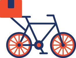 icono de color de bicicleta vector