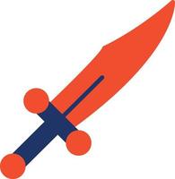 Dagger Color Icon vector