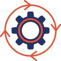 Iteration Color Icon vector