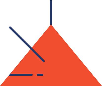 Triangle Color Icon vector