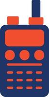 icono de color de walkie talkie vector