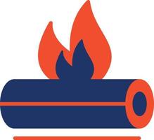 Bonfire Color Icon vector