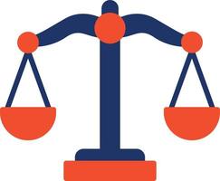 Justice Scale Color Icon vector