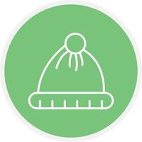 Wool Hat Color Icon vector