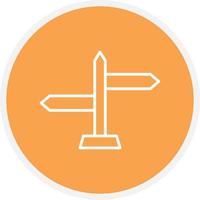 Directional Sign Color Icon vector