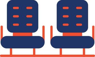 Seats Color Icon vector