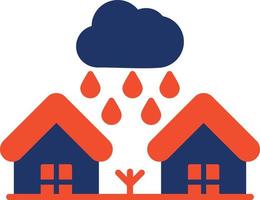 Monsoon Color Icon vector