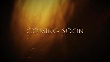 Golden Cinematic Coming Soon Title Animation video