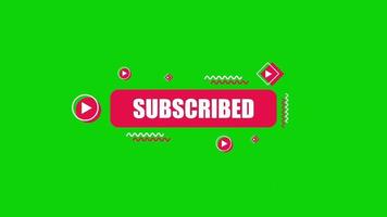 4K Unique Subscribe Button video