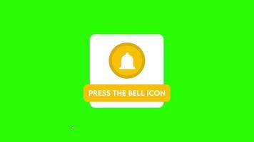 Modern Bell Icon Animation video