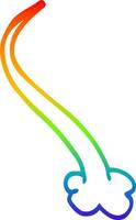 rainbow gradient line drawing cartoon expression bubble vector